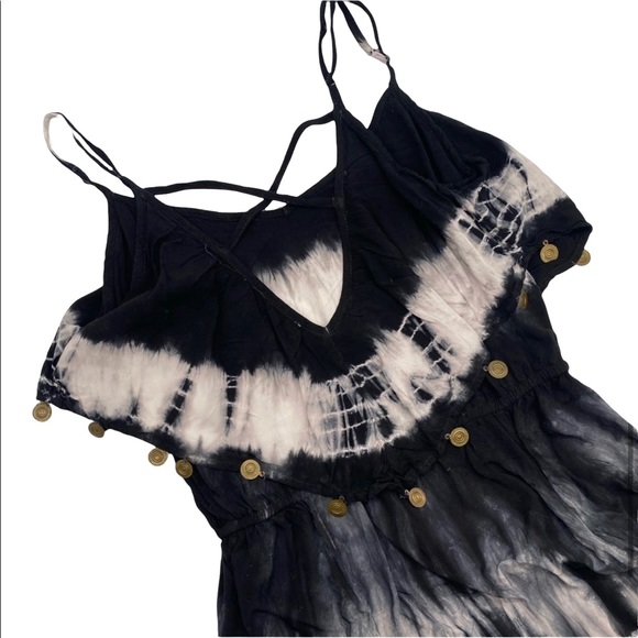 American Eagle Outfitters women’s maxi tie dye spaghetti strap lightweight dress - Picture 3 of 9